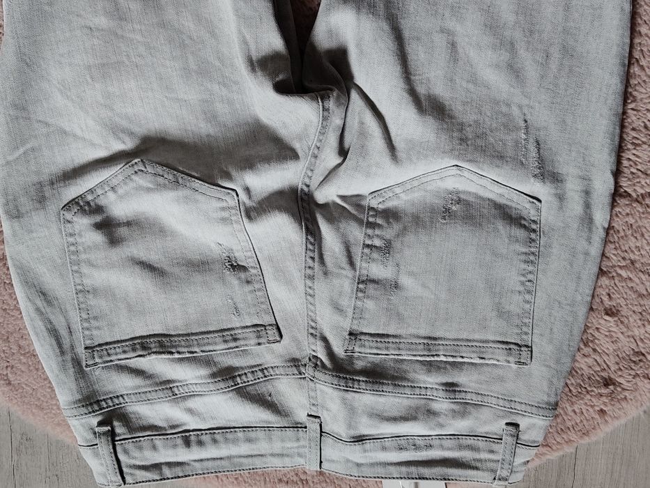 Siwe jeansy damskie 38/40