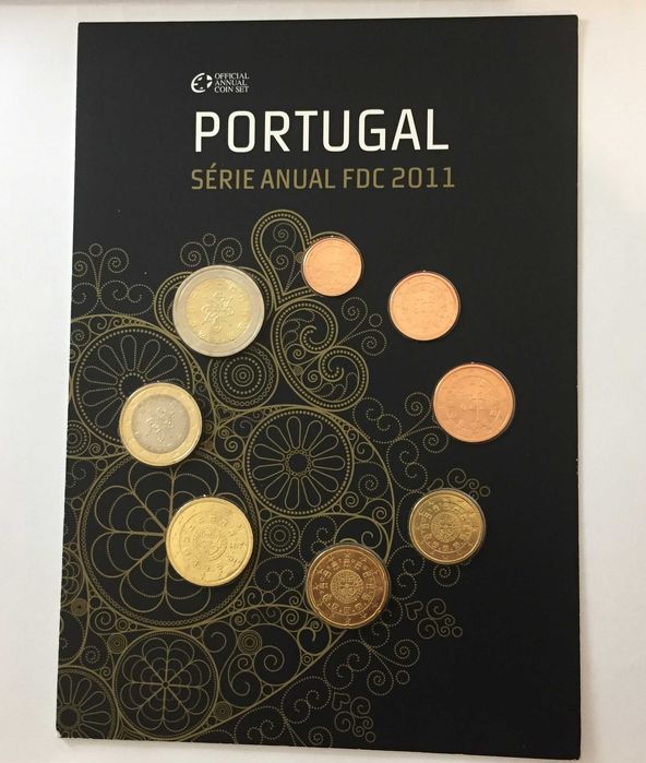 moedas Portugal série anual FDC Flor de Cunho 2011