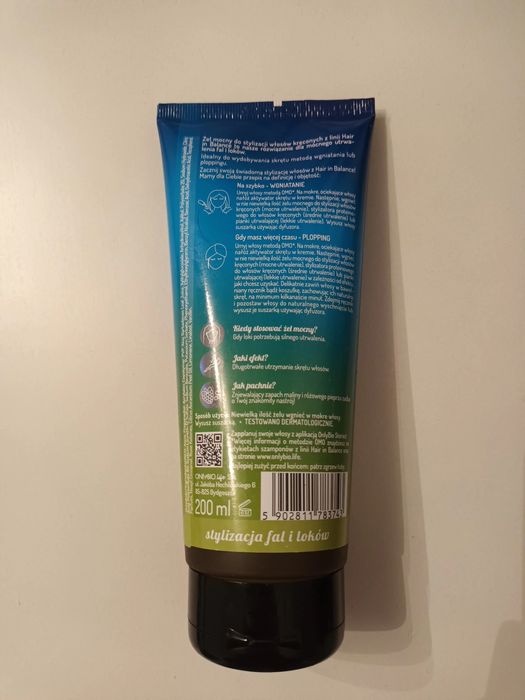 Mocny żel Onlybio do stylizacji włosów kręconych