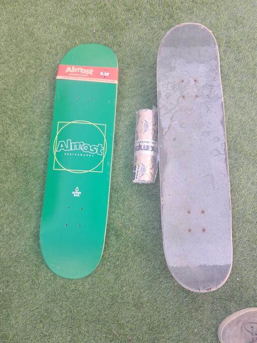 Skate globe com shape e lixa nova