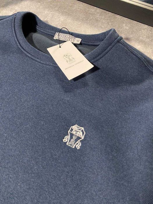 Кофта brunello cucinelli світшот чоловічий люксовий пуловер на флісі