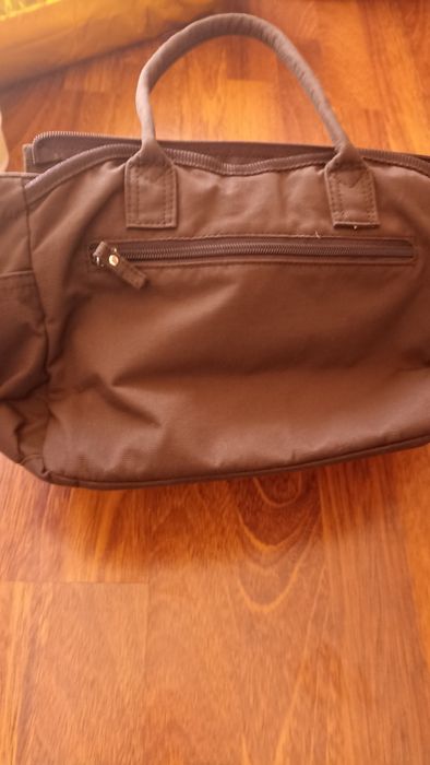 Pequena mala de mão castanha Adolfo Dominguez