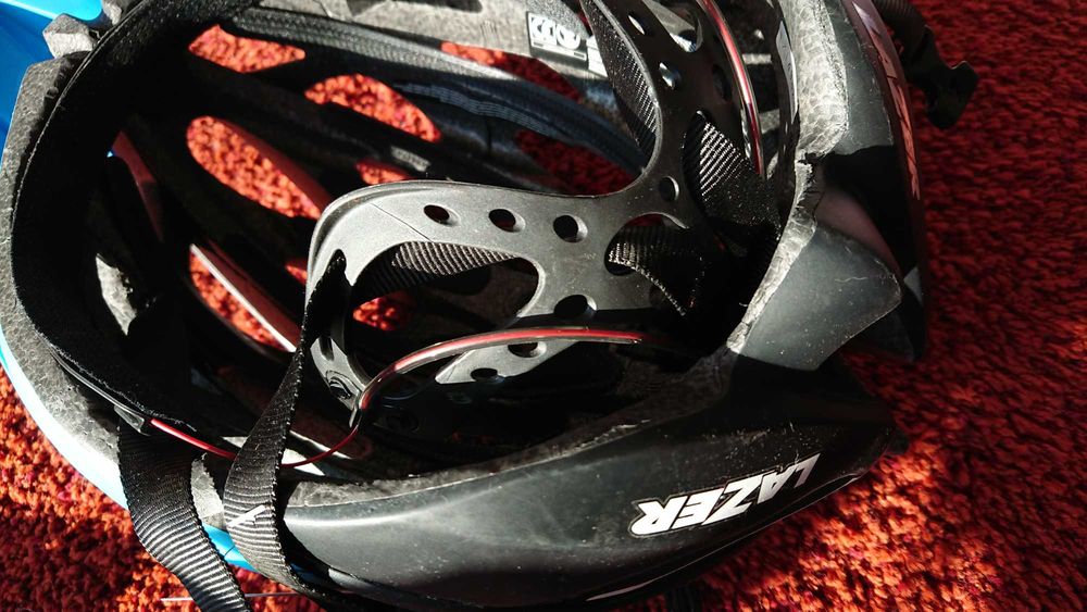 Kask rowerowy LAZER Rox rozm. XL matt cyan NOWY