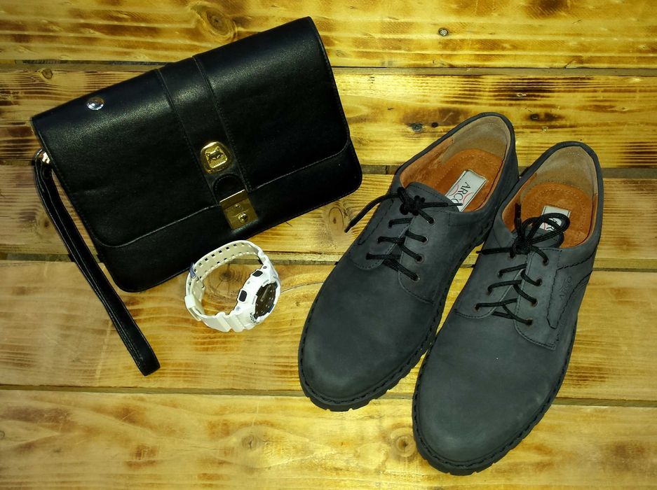 Обувь Классические мужские туфли нубук кожа 44 размер стелька 28,5 см