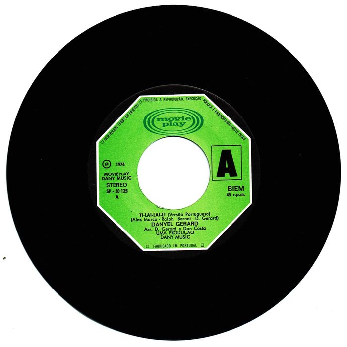 Danyel Gerard - Ti-Lai-Lai-Li vinil 45 Rpm