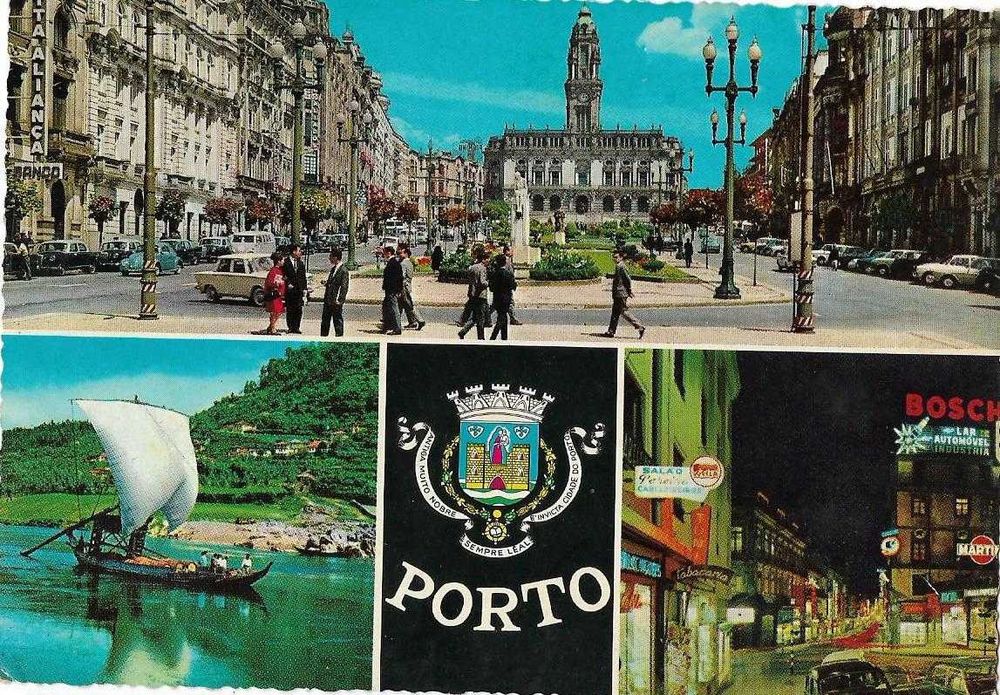 Porto - - - Postais antigos (cerca de 30 anos) - - - - - Postais