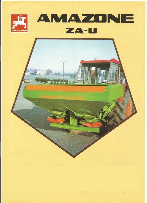 Rozsiewacz Amazone tabele wysiewu ZA-U 1001; ZAU 1501 ZAU 1801;