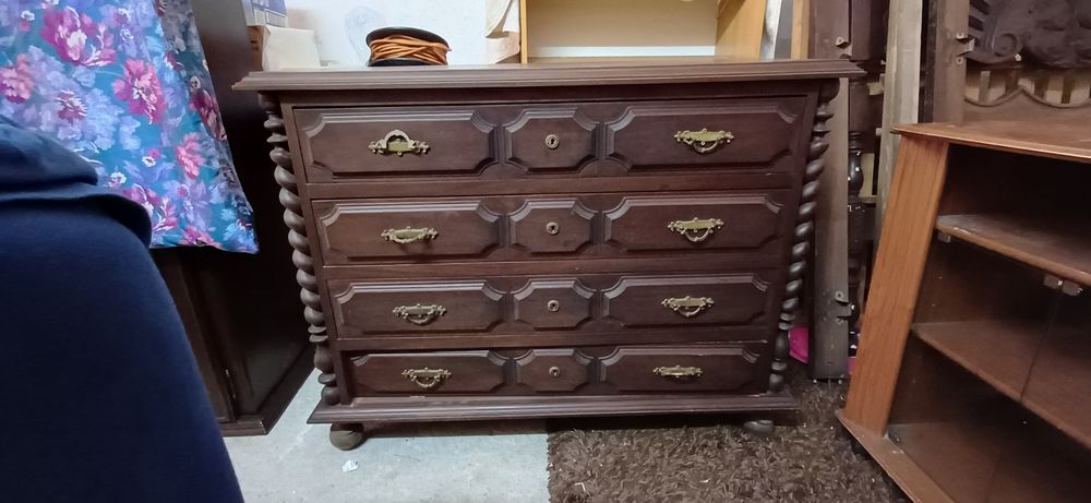 Conjunto cama antigo + movel