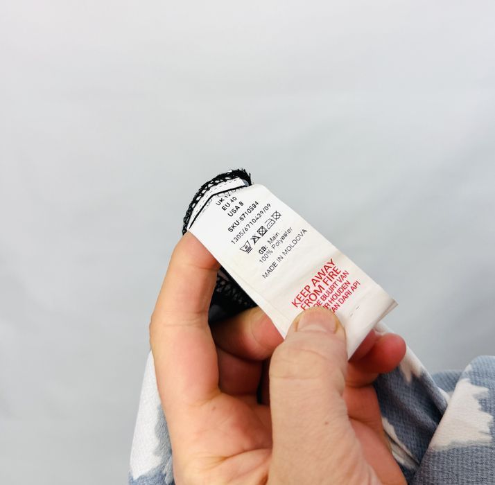 Czarna bluzka z beżową panterką L 40