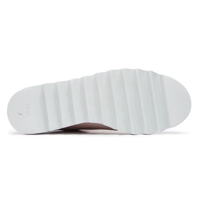 HÖGL Półbuty damskie - platforma 3 cm - r 36 - różowe, skóra owcza