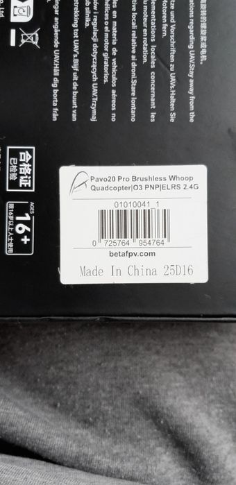 Dron PAVO 20 Pro - PNP pod Dji O3 i ELRS 2.4G