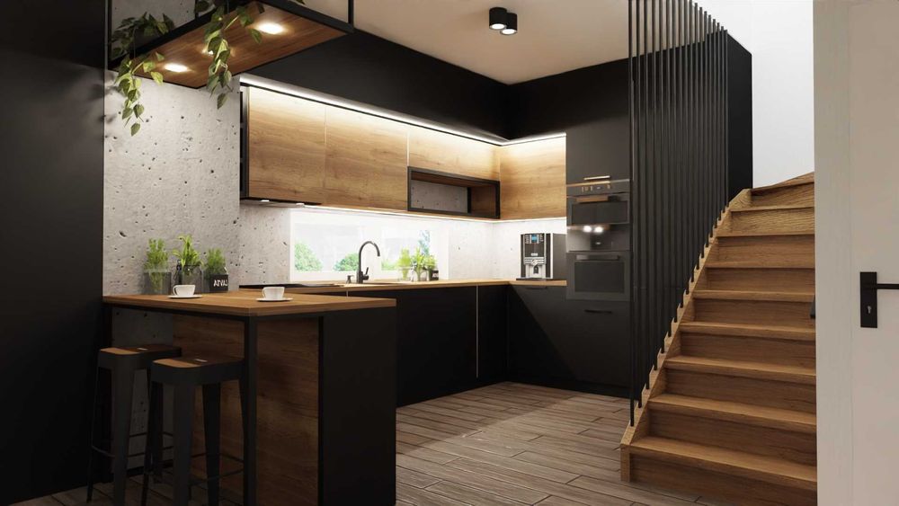 Projekt wnętrz, wizualizacje 3D kuchni, łazienki, salonu, home staging