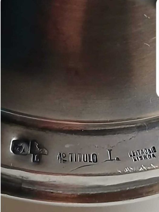 TAÇA  em prata “700 g”, “decoração”, “histórica”, “coleção”.