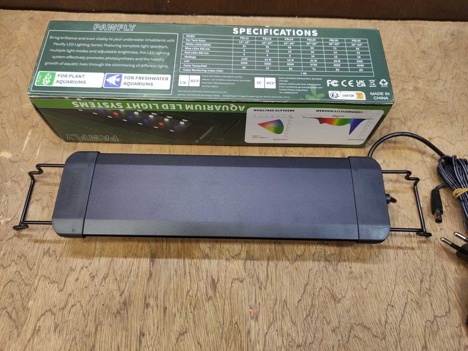 Акваріумний світильник повний спектр Pawfly PBL12
