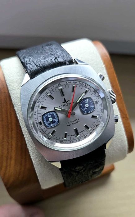 Dugena Chronograph Valjoux 7733, z lat 70tych w stanie MINT Vintage
