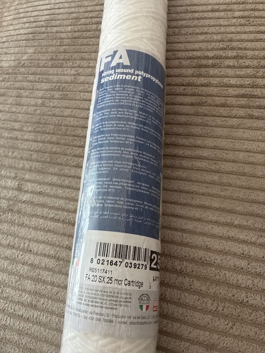 Filtr sznurkowy FA SX firmy Atlas filtri 25mcr