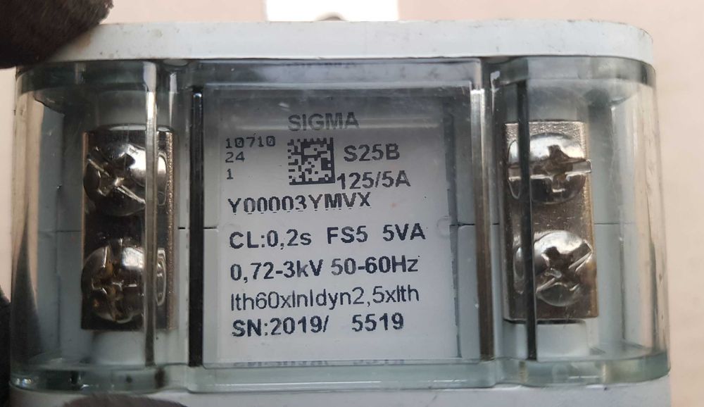 SIGMA Przekładnik  S25B 125/5A 5VA 0,2s Oryginalny