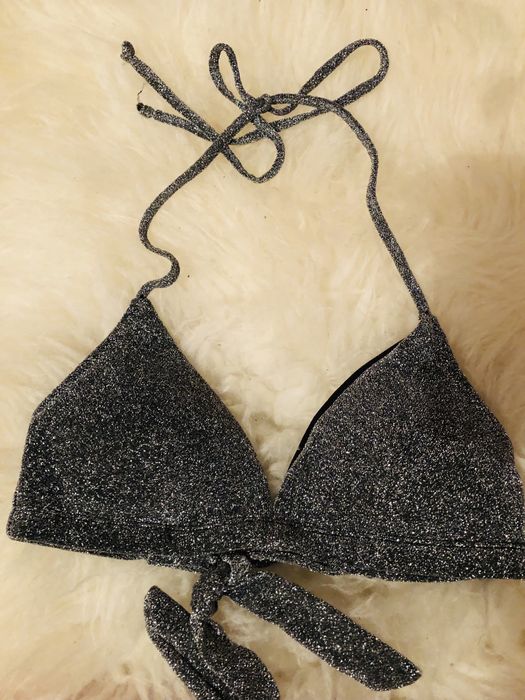Bikini stroj kapielowy stanik brokat