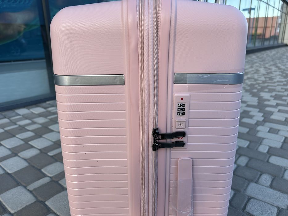 Валіза якісна MSB PP099 з поліпропілену рожева