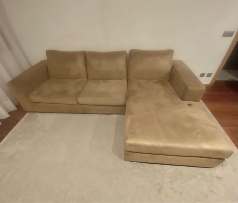 Sofá 3 lugares c/ chaise longue