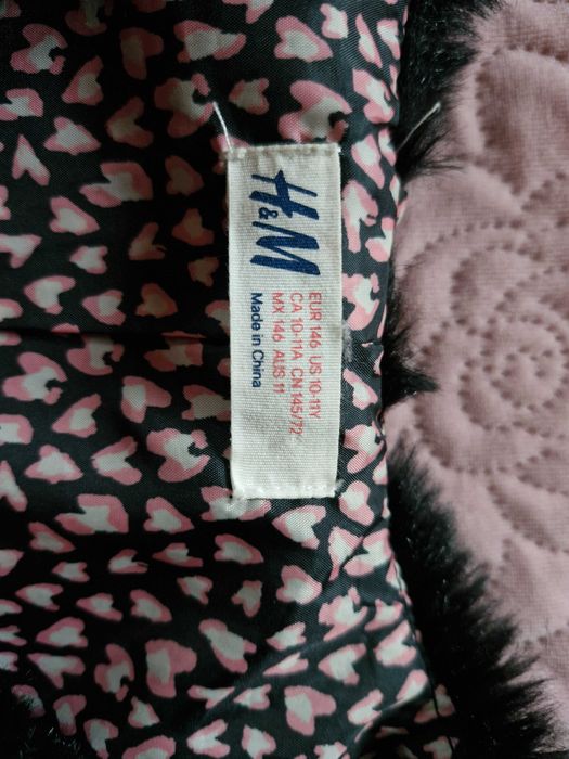 Kamizelka futerko H&M rozm.146