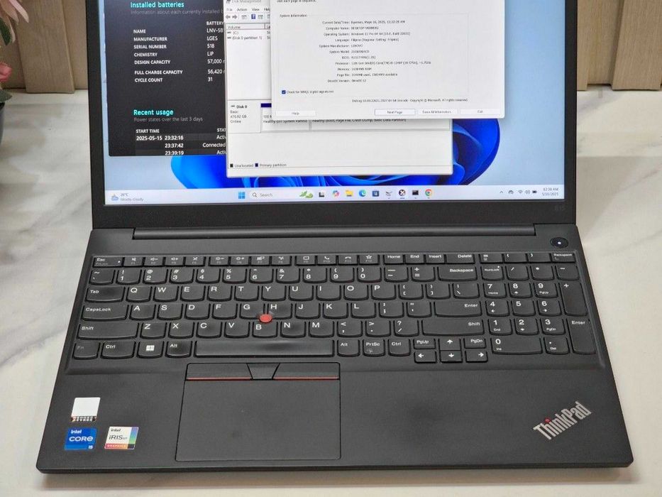 Lenovo Octacore 15.6" i5/16GB/385Nvme como novo
