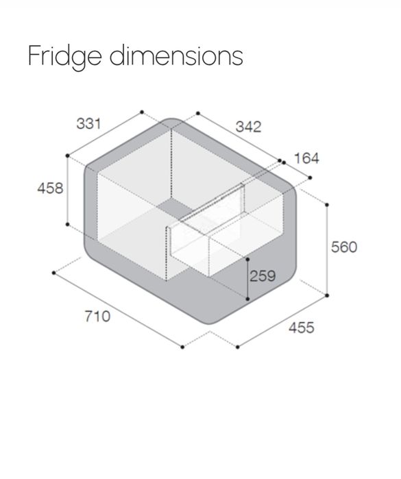 Arca/frigorífico portátil 65L Vitrifrigo