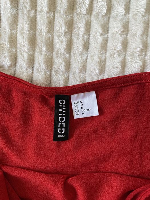 Body czerwone H&M rozm. M dopasowane i elastyczne