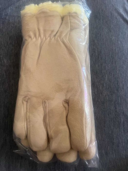 Кожаные перчатки на нат. овчине новые. Прив. из Франции