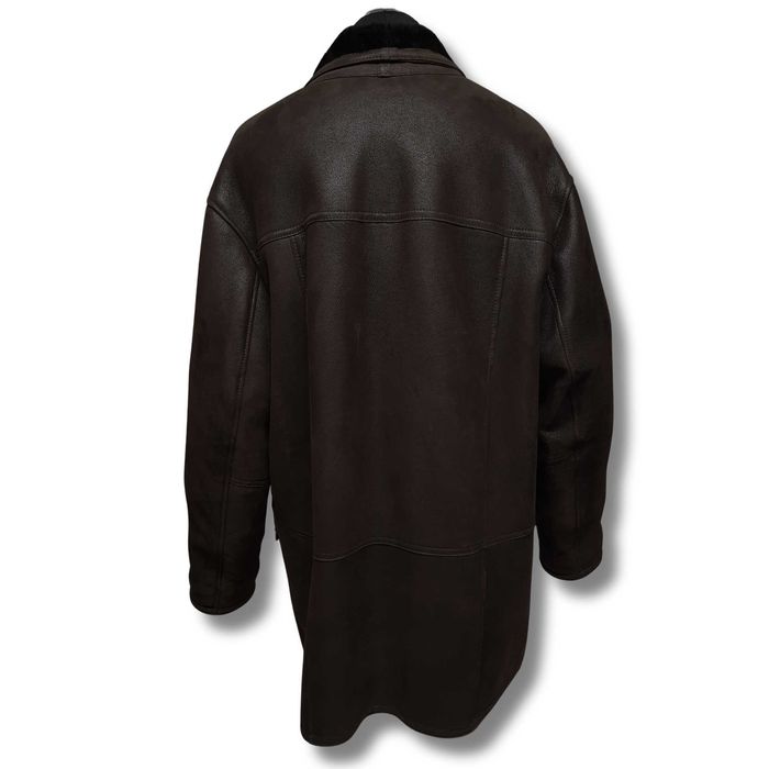 Kożuch Męski 3/4 Naturalna Skóra Brąz Rozm. 3XL / Promo - 200 zł