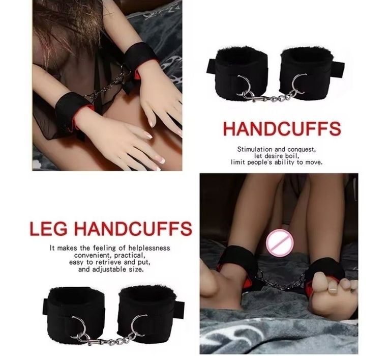 Набор 8 предметов маска хлест наручники