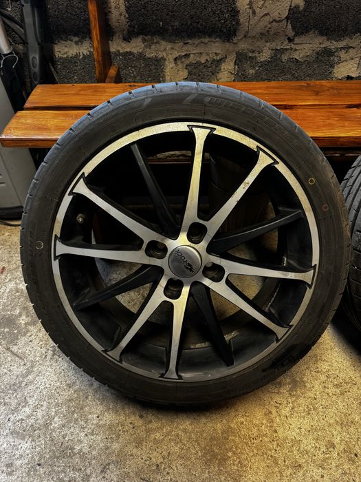 Alufelgi Brock 17 4x100+opony letnie 205/45R17 Komplet(23/24rok)