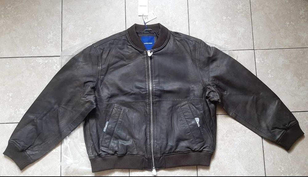 leather jacket - купить мужскую одежду - Цена на OLX.ua