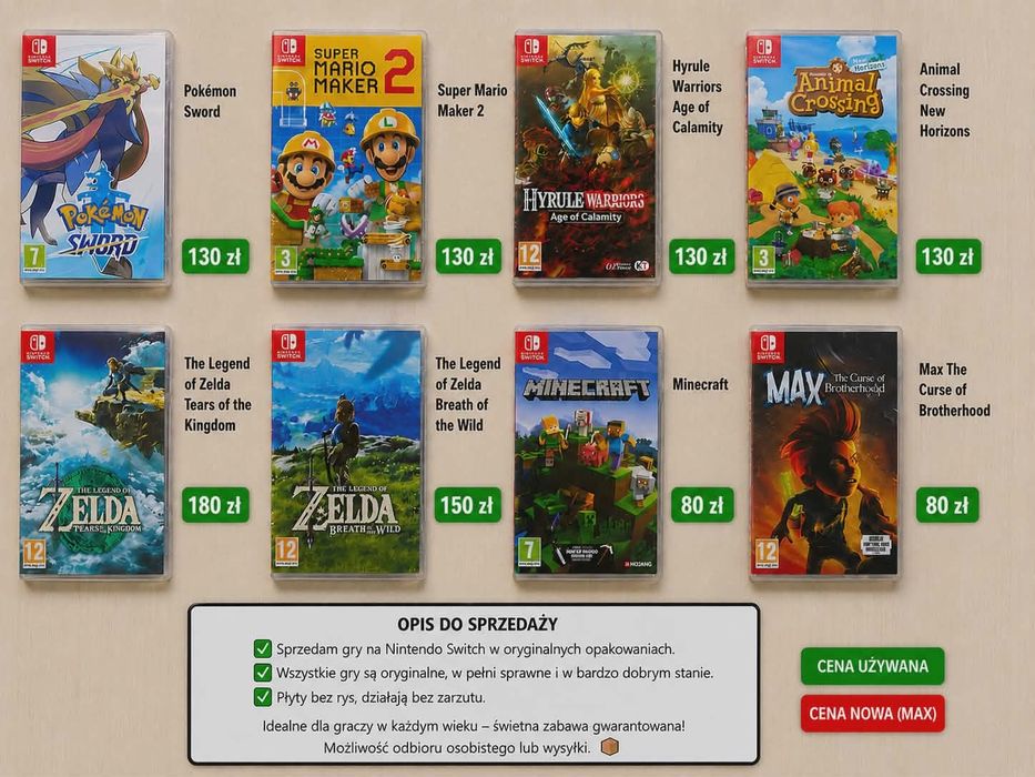 Gry  Nintendo switch