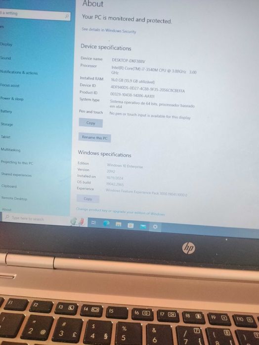 Portátil Hp Core I7