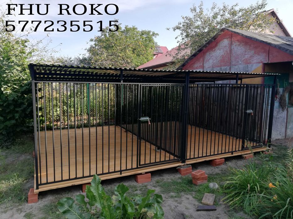 Kojec dla psów podwójny 5x4,kojce dla psa zagroda dla zwierząt