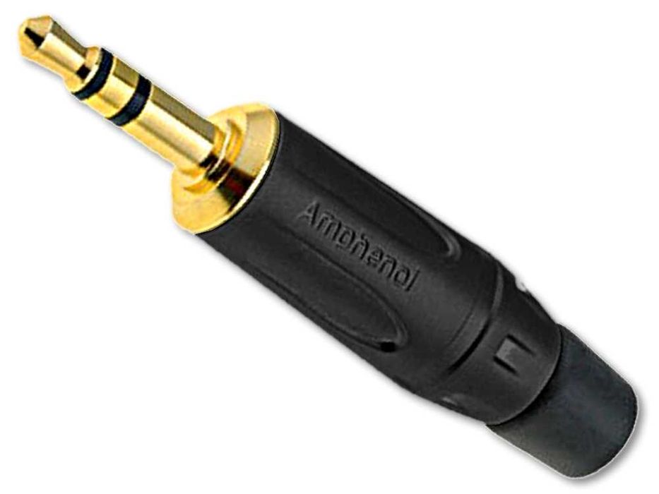 KS3PB-AU Złącze JACK 3,5mm 1/8" TRS stereo wtyk (czarny)