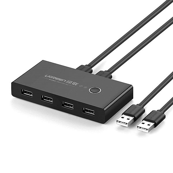 Ugreen switch box HUB przełącznik 4x USB 2.0 rozdzielacz USB na dwa ko