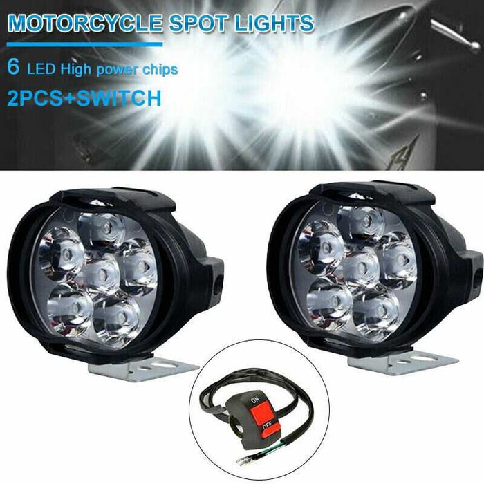 Focoss Led 2x  + botão  12v