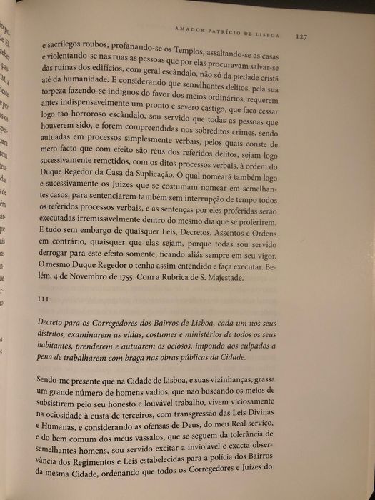1755 O Grande Terramoto de Lisboa. Providências do Marquês de Pombal