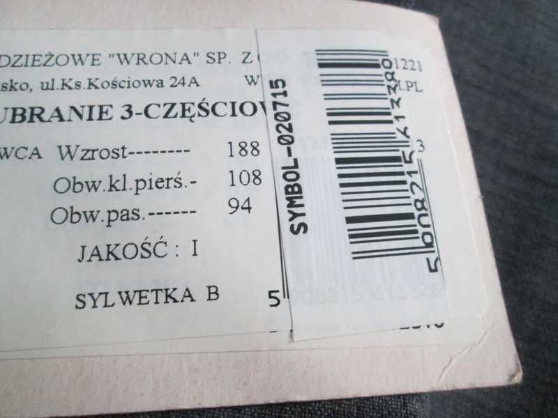 Nowa szara męska marynarka vintage