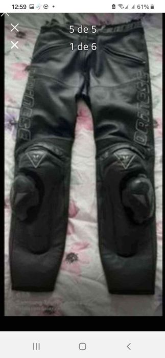 Calças de couro Dainese