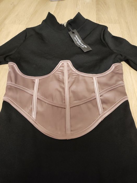 Сукня в рубчик з корсетом Maniere De Voir