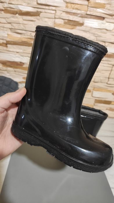 Детские резиновые сапоги 26-27 с утеплителем