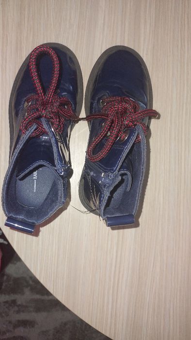 Granatowe botki dziewczęce Zara rozmiar 28