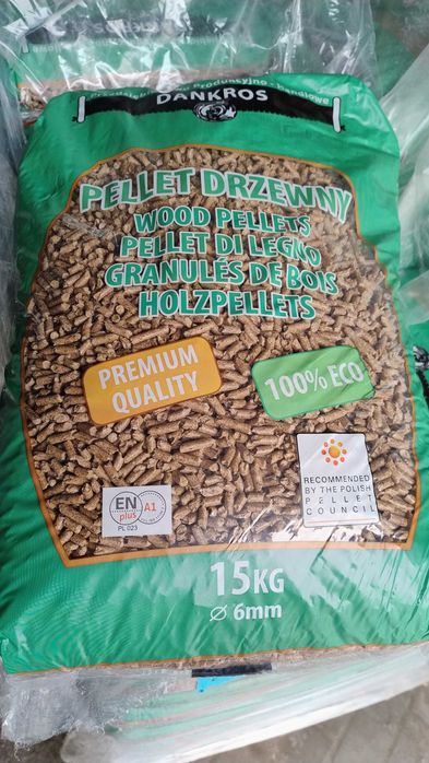 Pellet Dankros ENplus A1 15kg 6mm | Certyfikowany | Wysoka Kaloryczność