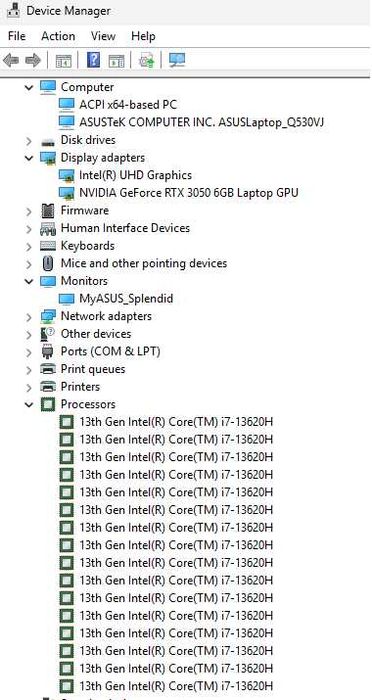 Ігровий ноут Asus Q530V(i7 13620H/16GB/512GB NVMe/GFRTX3050/6GB GDDR6)