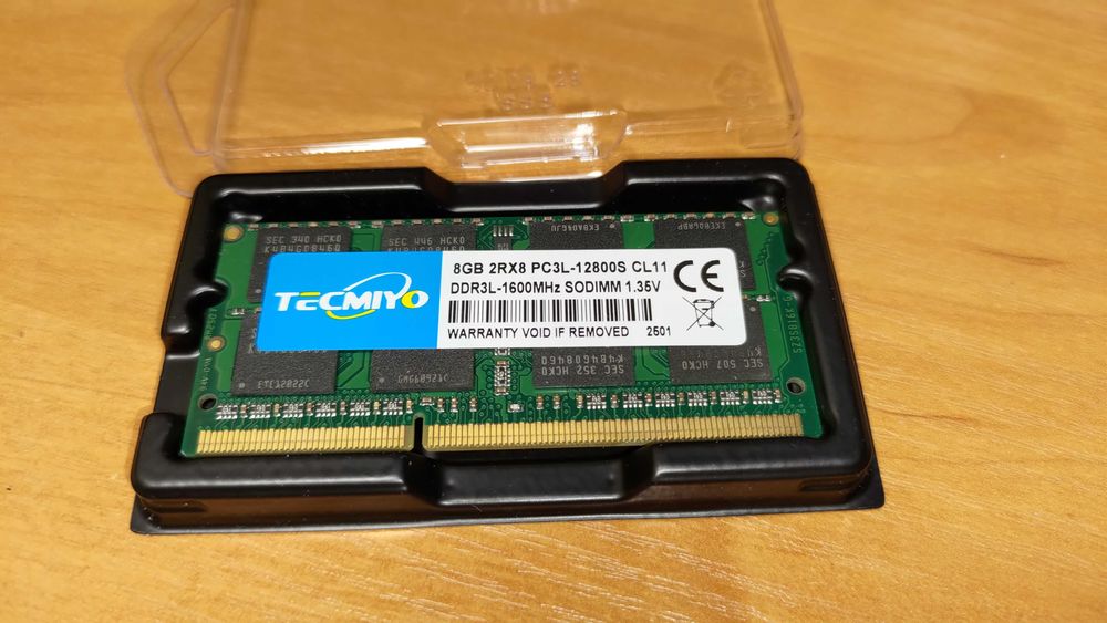 Оперативна пам'ять НОУТБУК TECMIYO DDR3L (1.35v) 8GB 1600MHz