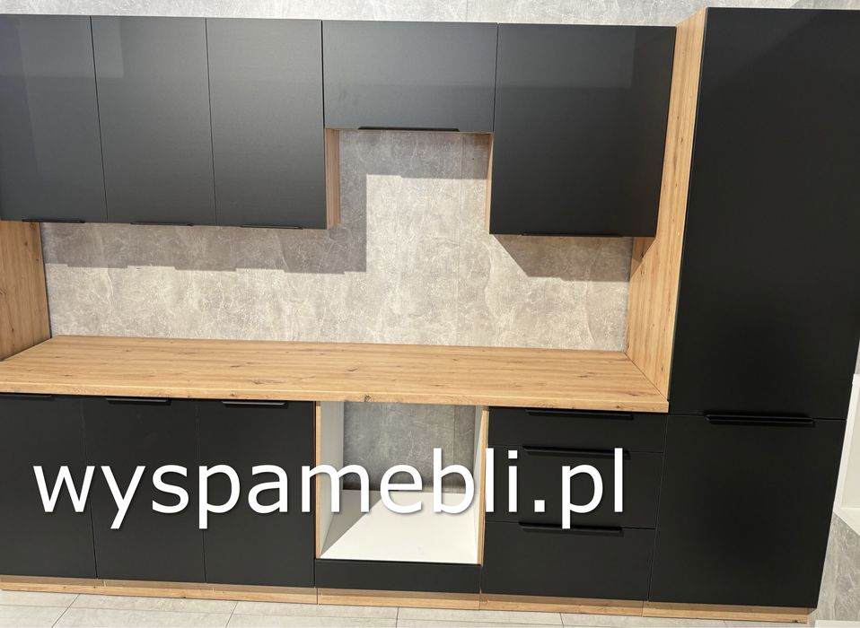 NOWA kuchnia narożna 270x190 lub inny wymiar kaszmir dąb artisan meble