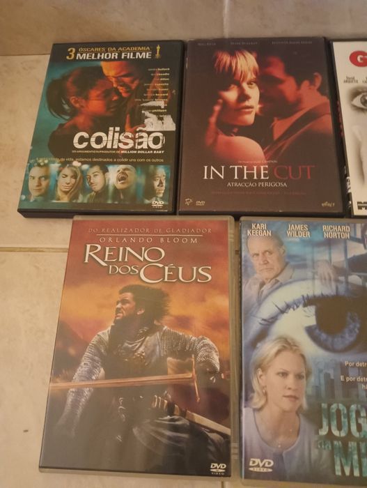Filmes em Dvd diversos.